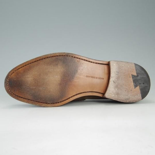 極美品★トリッカーズ SIZE 8.5【定価￥81,000-★M7956/ADAM/アンライニング】コインローファー/ビーフロール/スエード/Tricker's★f300