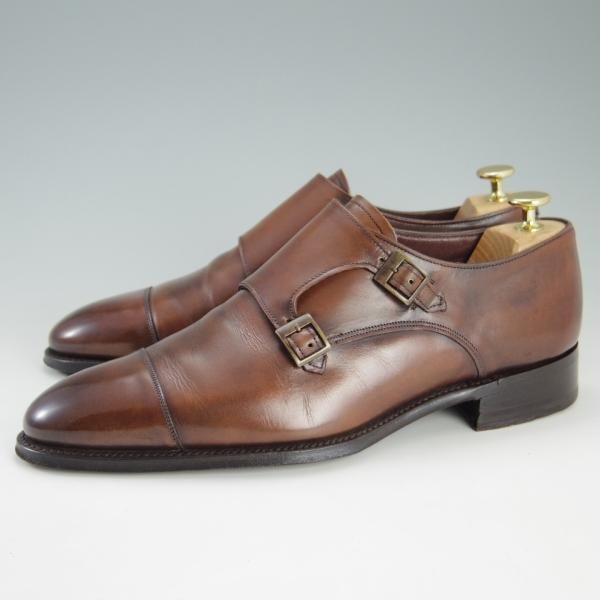 極上★(英)チーニー 8F【定価￥108,900-★インペリアルコレクション/HOLYROOD】208ラスト/ダブルモンク/カーフ/茶/メンズ/CHEANEY★f302