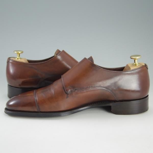 極上★(英)チーニー 8F【定価￥108,900-★インペリアルコレクション/HOLYROOD】208ラスト/ダブルモンク/カーフ/茶/メンズ/CHEANEY★f302