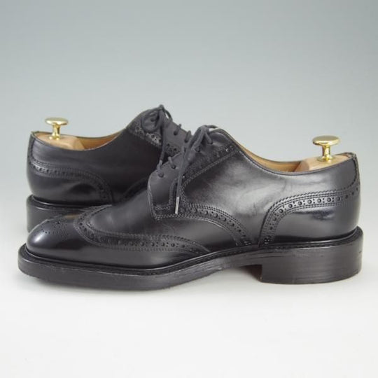 極上★(英)チーニー 7F【貴重★(英)ALFRED DUNHILL別注/ダンヒル/JAMES】3485ラスト/フルブローグ/カーフ/黒/メンズ/CHEANEY★f303