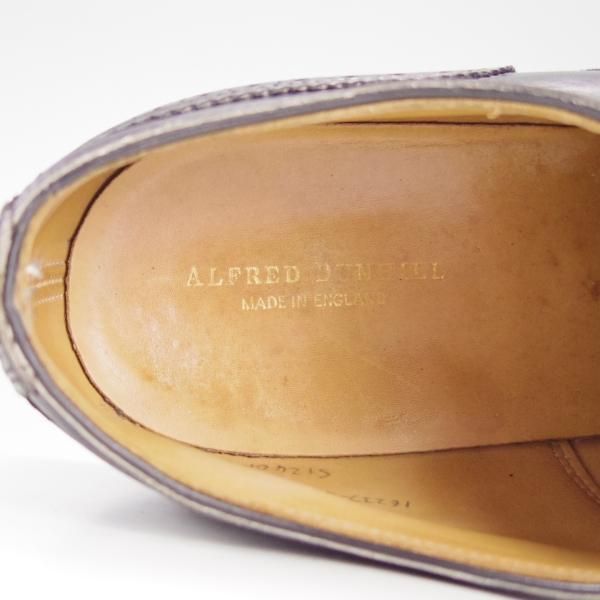 極上★(英)チーニー 7F【貴重★(英)ALFRED DUNHILL別注/ダンヒル/JAMES】3485ラスト/フルブローグ/カーフ/黒/メンズ/CHEANEY★f303