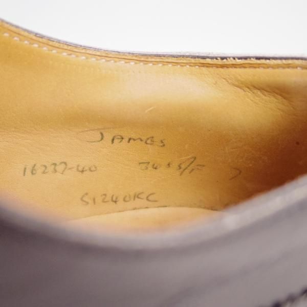 極上★(英)チーニー 7F【貴重★(英)ALFRED DUNHILL別注/ダンヒル/JAMES】3485ラスト/フルブローグ/カーフ/黒/メンズ/CHEANEY★f303