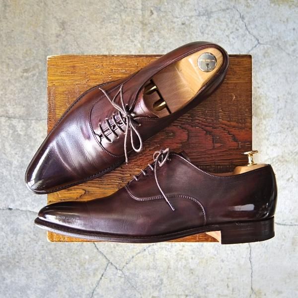 極上★(英)チーニー 7.5F【貴重★(英)ポールスミス別注/プレーントゥ】10994ラスト/カーフ/濃茶/メンズ/Paul Smith/CHEANEY★f305