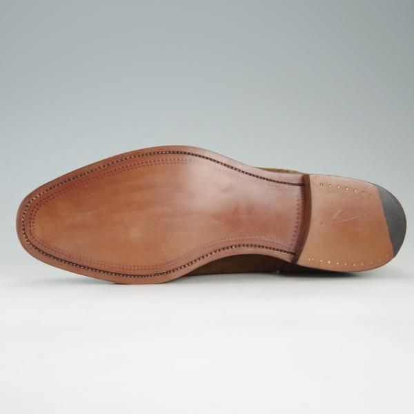 新品★(英)アルフレッド・サージェント 8E【貴重★(米)Jプレス別注/J.PRESS】87ラスト/セミブローグ/スエード/茶/Alfred Sargent★f307