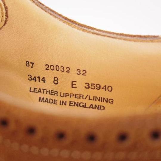 新品★(英)アルフレッド・サージェント 8E【貴重★(米)Jプレス別注/J.PRESS】87ラスト/セミブローグ/スエード/茶/Alfred Sargent★f307