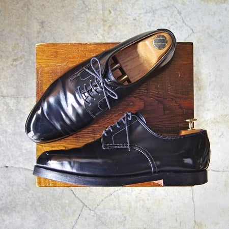 極上★クロケット&ジョーンズ 6.5F【(東欧)ALT WIEN別注★プレーントゥ/BACH】343ラスト/キャバレリーカーフ/黒/Crockett&Jones★f314