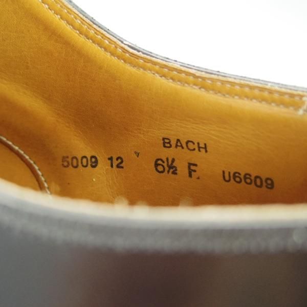 極上★クロケット&ジョーンズ 6.5F【(東欧)ALT WIEN別注★プレーントゥ/BACH】343ラスト/キャバレリーカーフ/黒/Crockett&Jones★f314