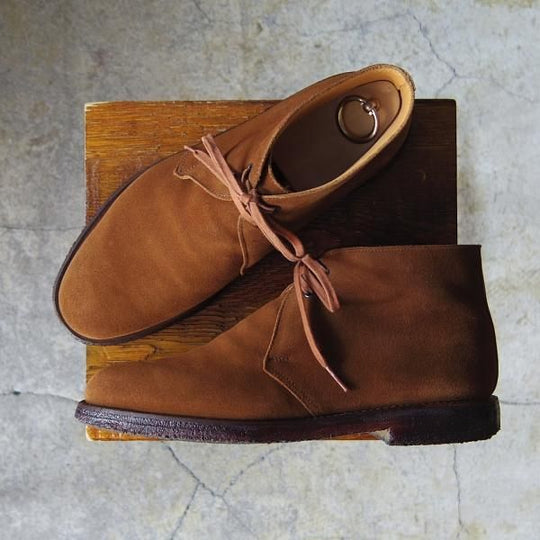 極上★クロケット&ジョーンズ 7E【貴重★FRAME別注/CHERTSEY2/228ラスト】チャートシー/チャッカブーツ/スエード/Crockett&Jones★f316