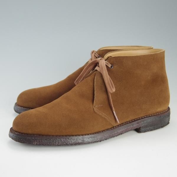 極上★クロケット&ジョーンズ 7E【貴重★FRAME別注/CHERTSEY2/228ラスト】チャートシー/チャッカブーツ/スエード/Crockett&Jones★f316