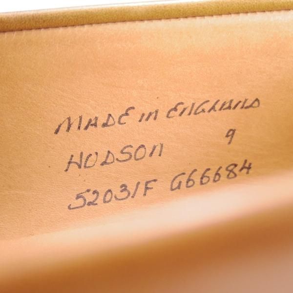 ほぼ試着程度★(英)チーニー 9F【定価￥74,800-★HUDSON/ハドソン/コインローファー】5203ラスト/カーフ/CONKER/薄茶/CHEANEY★f317