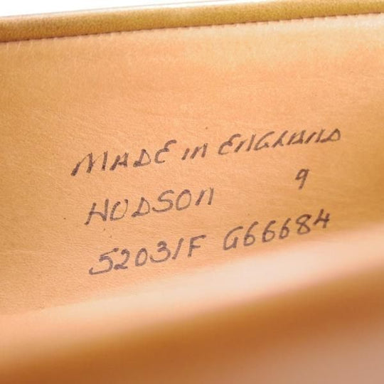 ほぼ試着程度★(英)チーニー 9F【定価￥74,800-★HUDSON/ハドソン/コインローファー】5203ラスト/カーフ/CONKER/薄茶/CHEANEY★f317