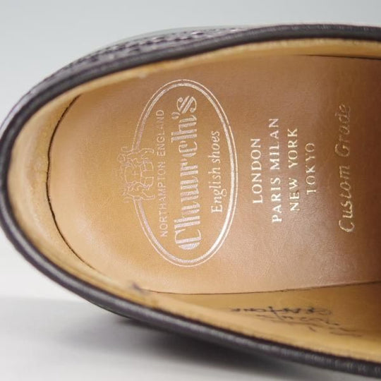 美品★チャーチ 65F/UK6.5【定価￥103,400-★GRAFTON/173ラスト】グラフトン/フルブローグ/ポリッシュドバインダーカーフ/Church's★f318