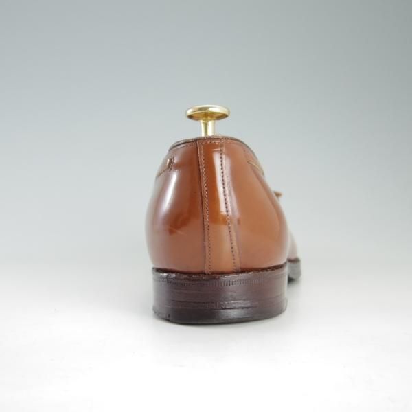 極上★チャーチ 75F/UK7.5【旧チャーチ★ブックバインダーカーフ/KEATS】3都市ロゴ/93ラスト/タッセルローファー/茶/Church's★f319