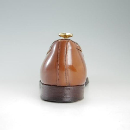 極上★チャーチ 75F/UK7.5【旧チャーチ★ブックバインダーカーフ/KEATS】3都市ロゴ/93ラスト/タッセルローファー/茶/Church's★f319