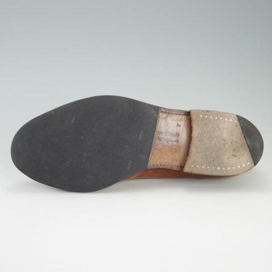 極上★チャーチ 75F/UK7.5【旧チャーチ★ブックバインダーカーフ/KEATS】3都市ロゴ/93ラスト/タッセルローファー/茶/Church's★f319