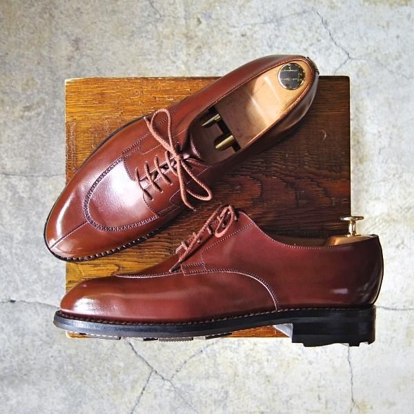 極美品★J.M.ウェストン 7C【定価￥132,000-★スプリットトゥ・クラシックダービー/598】25ラスト/Uチップ/茶/Weston/ウエストン★f320