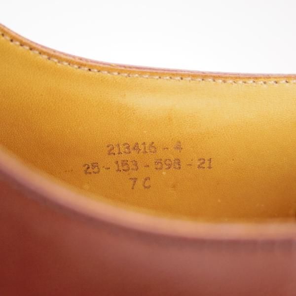 極美品★J.M.ウェストン 7C【定価￥132,000-★スプリットトゥ・クラシックダービー/598】25ラスト/Uチップ/茶/Weston/ウエストン★f320