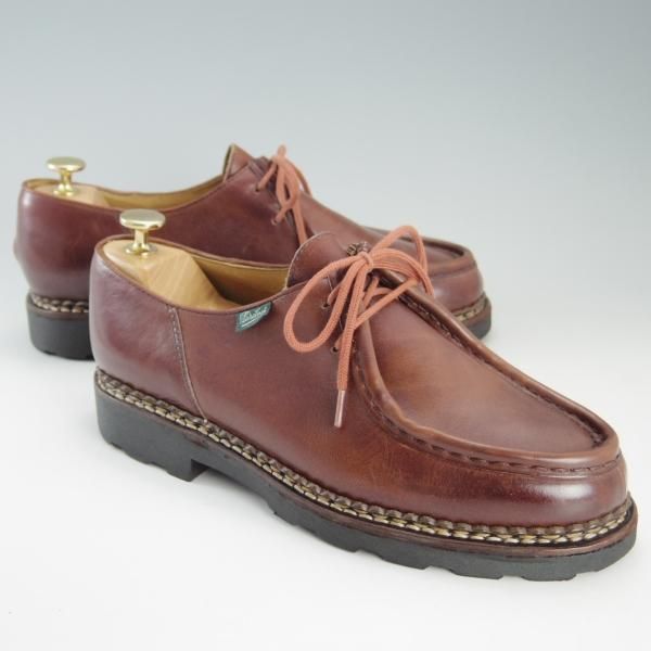 美品★パラブーツ SIZE 40.5【定価￥71,500-★ミカエル/MICHAEL】チロリアンシューズ/リスレザー/MARRON/マロン/メンズ/Paraboot★f321