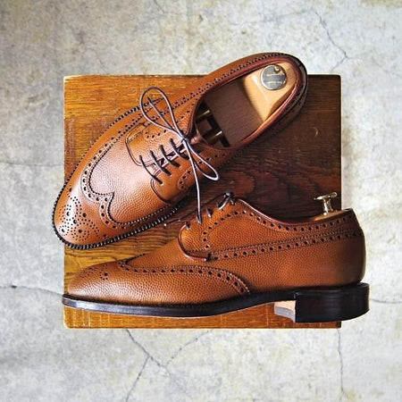 極上★チャーチ 60E/UK6【旧チャーチ★149ラスト/3都市ロゴ/CHILTERN】チルターン/フルブローグ/グレインレザー/茶/Church's★f322