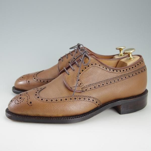 極上★チャーチ 60E/UK6【旧チャーチ★149ラスト/3都市ロゴ/CHILTERN】チルターン/フルブローグ/グレインレザー/茶/Church's★f322