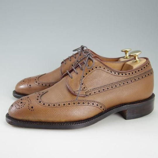 極上★チャーチ 60E/UK6【旧チャーチ★149ラスト/3都市ロゴ/CHILTERN】チルターン/フルブローグ/グレインレザー/茶/Church's★f322