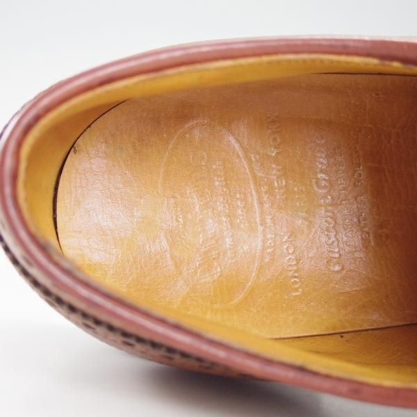 極上★チャーチ 60E/UK6【旧チャーチ★149ラスト/3都市ロゴ/CHILTERN】チルターン/フルブローグ/グレインレザー/茶/Church's★f322