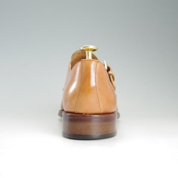 極上★(スペイン製)YANKO/ヤンコ SIZE 7【グッドイヤーウェルテッド製法★ダブルモンク/14453】カーフ/薄茶/メンズ★f323