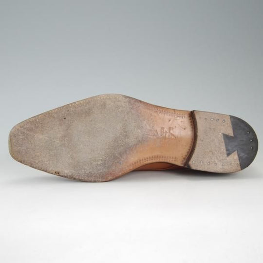 極上★(スペイン製)YANKO/ヤンコ SIZE 7【グッドイヤーウェルテッド製法★ダブルモンク/14453】カーフ/薄茶/メンズ★f323