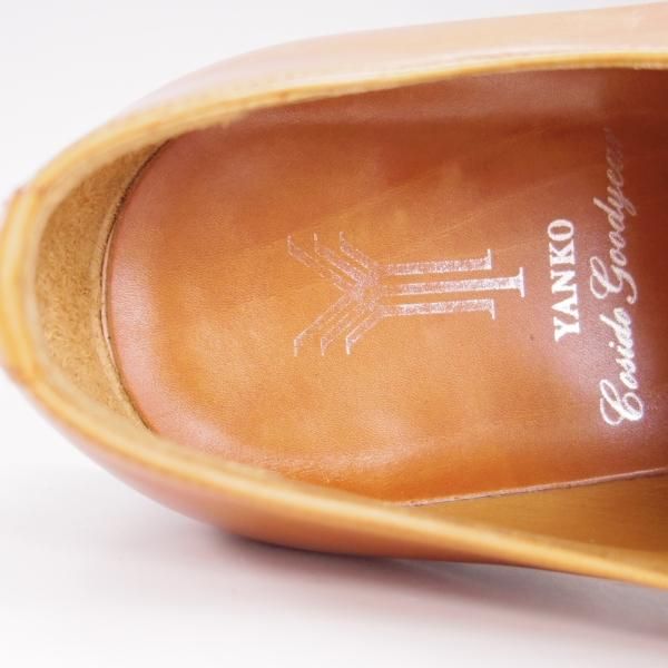 極上★(スペイン製)YANKO/ヤンコ SIZE 7【グッドイヤーウェルテッド製法★ダブルモンク/14453】カーフ/薄茶/メンズ★f323