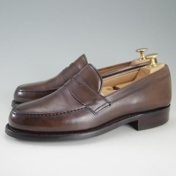 美品★(英)チーニー 5.5F【定価￥74,800-★ダイナイトソール仕様/HUDSON R】5203ラスト/コインローファー/カーフ/濃茶/CHEANEY★f324