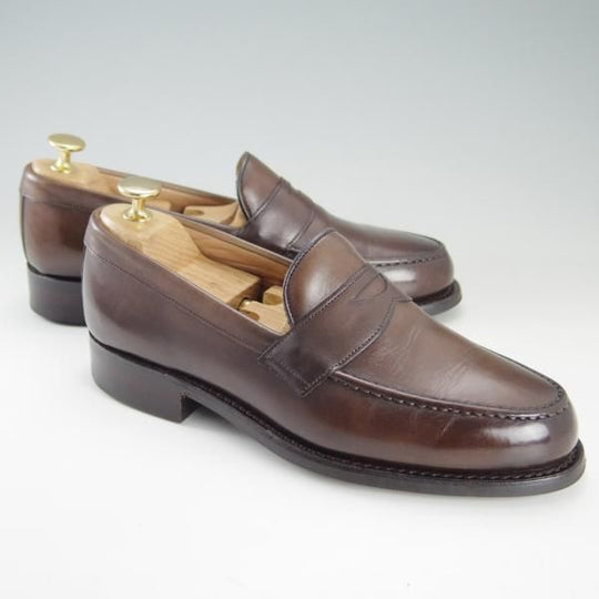 美品★(英)チーニー 5.5F【定価￥74,800-★ダイナイトソール仕様/HUDSON R】5203ラスト/コインローファー/カーフ/濃茶/CHEANEY★f324