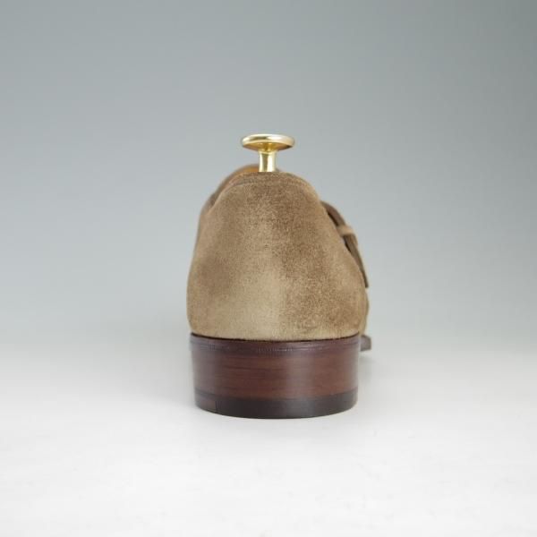 ★ジョンロブ 8.5E【貴重★MATTA/8695ラスト】マッタ/モンクストラップ/スエード/薄茶/メンズ/JOHN LOBB★f326