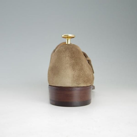 ★ジョンロブ 8.5E【貴重★MATTA/8695ラスト】マッタ/モンクストラップ/スエード/薄茶/メンズ/JOHN LOBB★f326