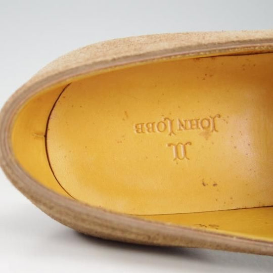 ★ジョンロブ 8.5E【貴重★MATTA/8695ラスト】マッタ/モンクストラップ/スエード/薄茶/メンズ/JOHN LOBB★f326