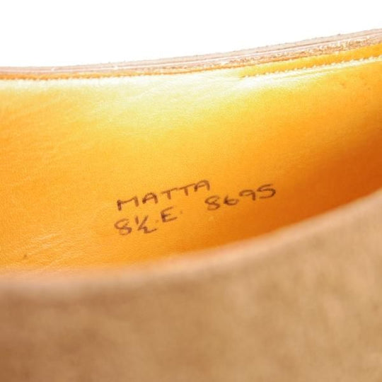 ★ジョンロブ 8.5E【貴重★MATTA/8695ラスト】マッタ/モンクストラップ/スエード/薄茶/メンズ/JOHN LOBB★f326