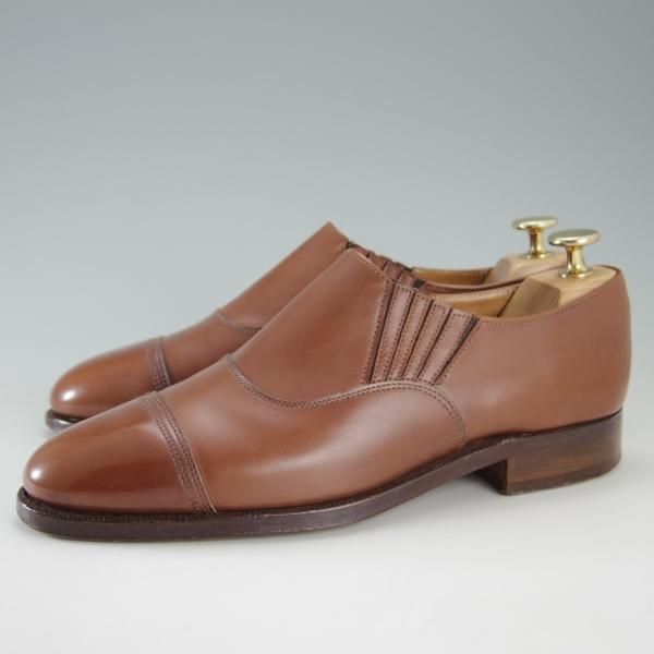 極上★クロケット&ジョーンズ 5.5E【貴重90's★ポールスミス別注/Paul Smith】サイドエラスティック/カーフ/茶/Crockett&Jones★f330