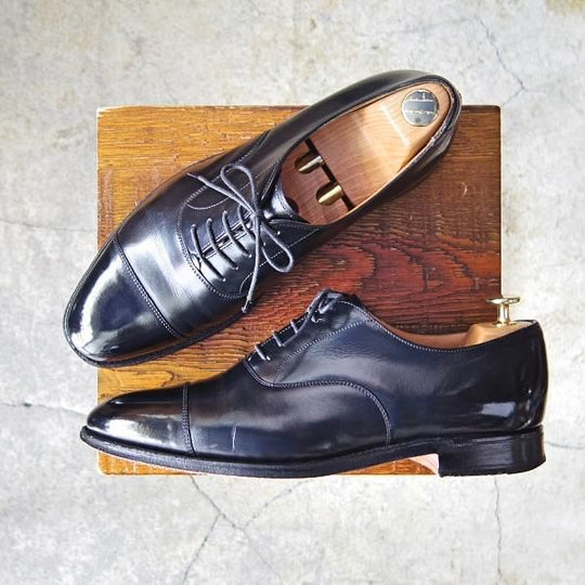 極上★(英)チーニー 8.5E【★ロイドフットウェア別注/Lloyd Footwear】Mシリーズ/89ラスト/ストレートチップ/カーフ/黒/CHEANEY★f333