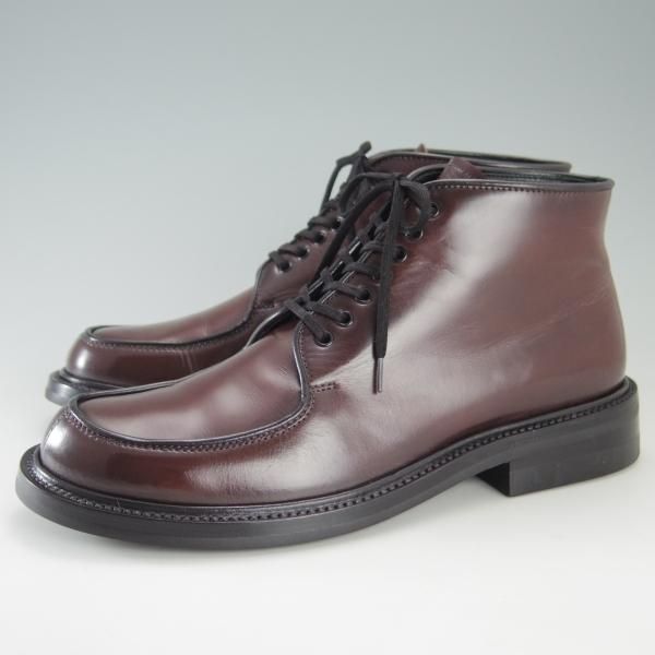 極美品★(伊)シルバノマッツァ SIZE 38【コードバン仕様★ブラックラピド製法/ブーツ】KM5016/赤茶/Silvano Mazza★f337