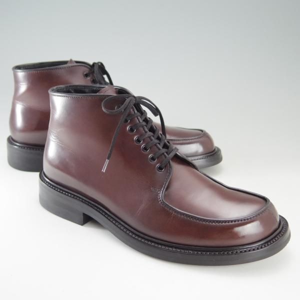 極美品★(伊)シルバノマッツァ SIZE 38【コードバン仕様★ブラックラピド製法/ブーツ】KM5016/赤茶/Silvano Mazza★f337