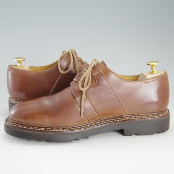 ★ジョンロブ UK7程度【貴重★PARISロゴ時代の製品/コテージライン】URANUS/プレーントゥ/カーフ/茶/メンズ/旧ロゴ/JOHN LOBB★f341