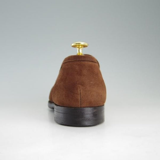 極上★チャーチ 90F/UK9【貴重★アンテロープ革/REAL CAPE BUCK】93ラスト/コインローファー/茶/メンズ/Church's★f342