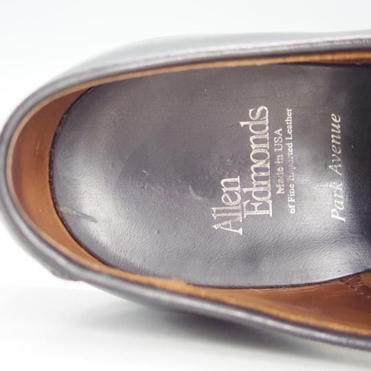 美品★(米)アレンエドモンズ 9D【定価￥75,900-★パークアベニュー/Park Avenue】ストレートチップ/黒/メンズ/ALLEN EDMONDS★f344