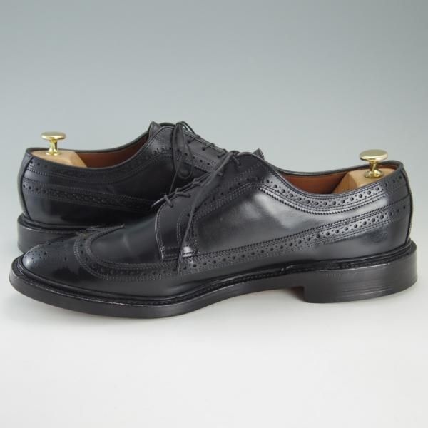 極美品★(米)アレンエドモンズ 11C【定価￥75,900-★MacNeil/マクニール】ロングウイング/カーフ/黒/メンズ/ALLEN EDMONDS★f345
