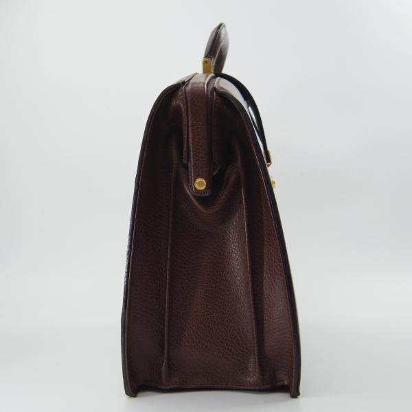 極上★(英)バーバリー/Burberry【貴重★レザー/ダレスバッグ】メンズ/ビジネス/バッグ/ブリーフケース/濃茶/革/鞄★N5631