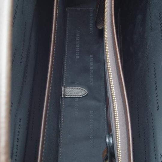 極上★(英)バーバリー/Burberry【貴重★レザー/ダレスバッグ】メンズ/ビジネス/バッグ/ブリーフケース/濃茶/革/鞄★N5631