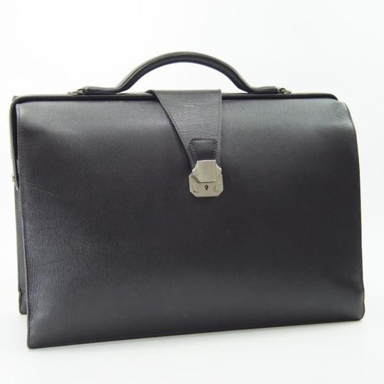 極上★(英)ダンヒル/dunhill【イタリア製★レザー/ダレスバッグ】メンズ/ビジネス/バッグ/ブリーフケース/黒/革/鞄★N5634