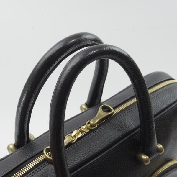 極美品★トフ&ロードストーン/TOFF&LOADSTONE【定価￥53,900-★ブリーフケース/TM0260】シュリンクレザー/ビジネス/バッグ/黒/革/鞄★N5635