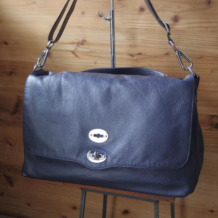 美品★(伊)ザネラート/ZANELLATO【現行定価￥93,500-★ポスティーナ L】マルカプント/ショルダー/バッグ/メンズ&レディース/革/鞄★N5636