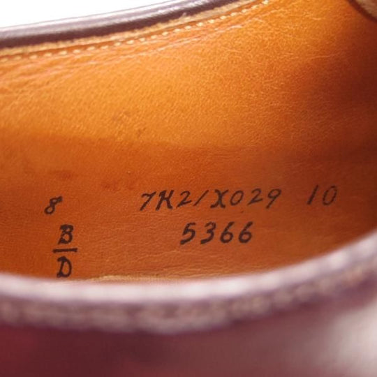 極上★オールデン 8D【定価￥136,400-★コードバン仕様/ミリタリーラスト/5366】プレーントゥ/赤茶/#8/メンズ/ALDEN★f348