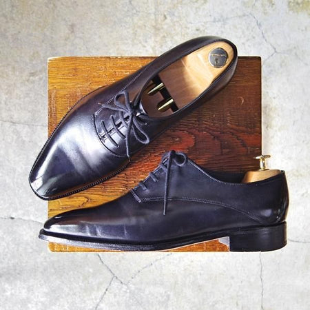 美品★ジョンロブ 7.5E【定価￥277,200-★プレステージライン/BECKETTS】8000ラスト/プレーントゥ/ミュージアムカーフ/JOHN LOBB★f349